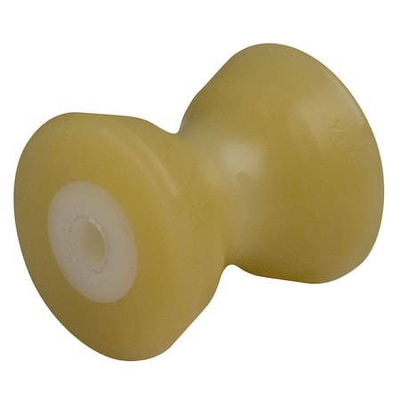 C.E. Smith Bow Roller 4 in. - 1/2 in. ID - TPR w/Bushing White Solid, UPC Label 29721